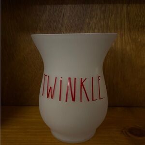 NWT Rae Dunn Frosted 'Twinkle' Candle Holder